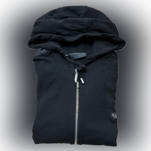 👨🏻‍💼 Philipp Plein 💀 Men’s Black Hoodie - Picture 3 of 11